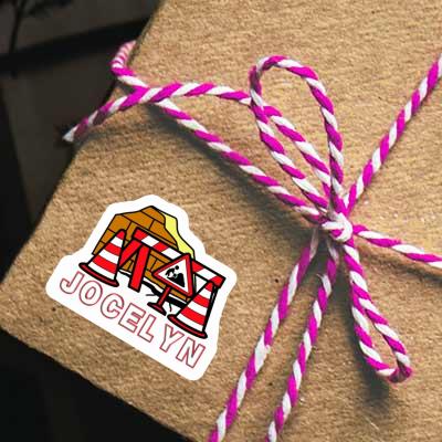 Autocollant Jocelyn Construction de routes Notebook Autocollant Jocelyn Construction de routes Gift package Image