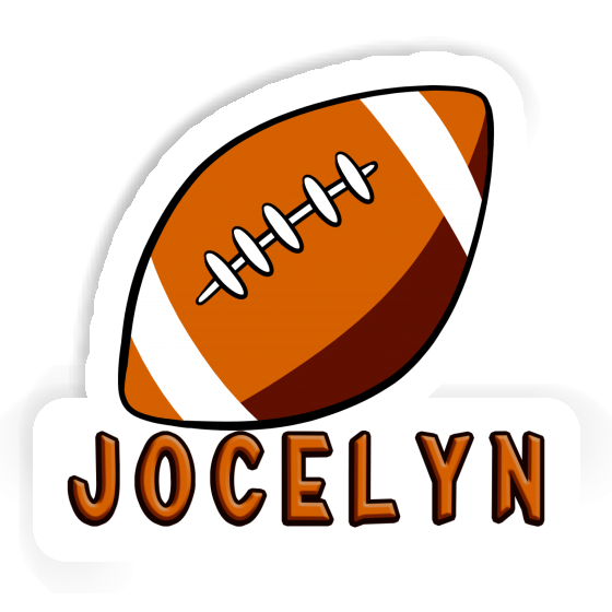 Ballon de rugby Autocollant Jocelyn Notebook Image