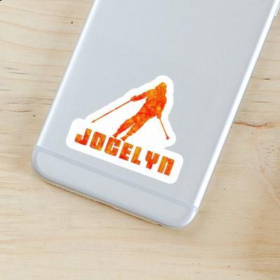 Jocelyn Sticker Skifahrerin Notebook Image