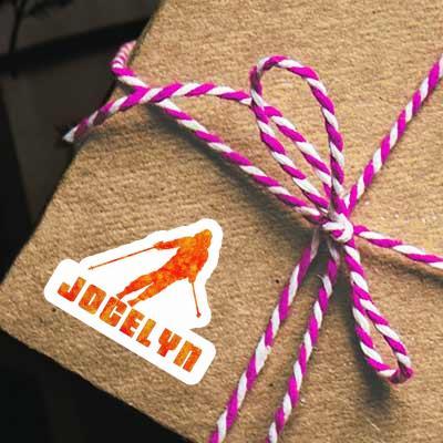 Jocelyn Sticker Skifahrerin Image