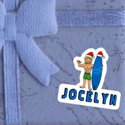 Jocelyn Sticker Weihnachtssurfer Notebook Image