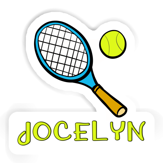 Jocelyn Sticker Tennis Racket Laptop Image