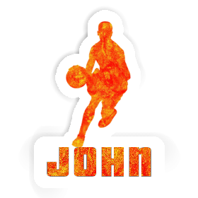 Joueur de basket-ball Autocollant John Image