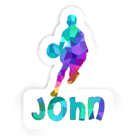 Autocollant Joueur de basket-ball John Image