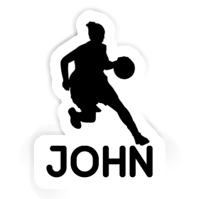 Autocollant John Joueuse de basket-ball Image