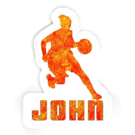 John Autocollant Joueuse de basket-ball Image