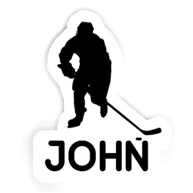 Aufkleber Eishockeyspieler John Image