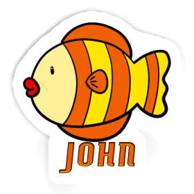 Sticker John Fish Image