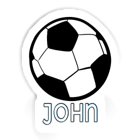 John Autocollant Ballon de foot Image