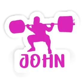 Gewichtheberin Aufkleber John Image