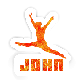John Aufkleber Gymnastin Image