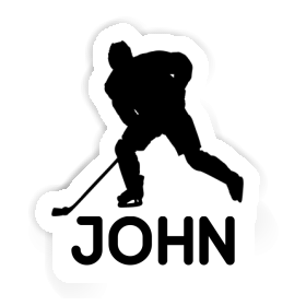 Aufkleber John Eishockeyspieler Image