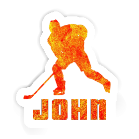 Sticker Eishockeyspieler John Image