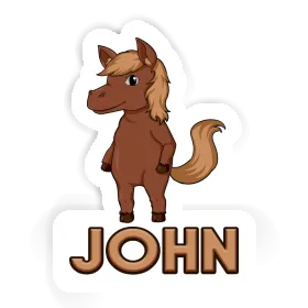Pferd Aufkleber John Image