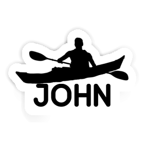 John Aufkleber Kajakfahrer Image