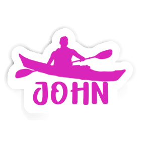 John Sticker Kajakfahrer Image