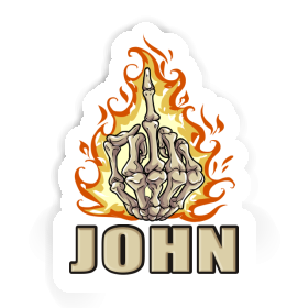 Sticker Mittelfinger John Image