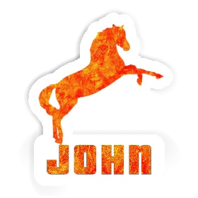 Aufkleber John Pferd Image