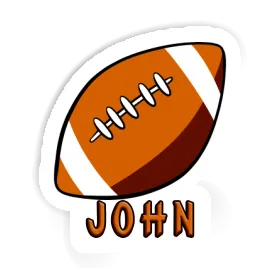 Autocollant John Rugby Image