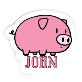 John Aufkleber Schwein Image