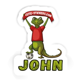 Autocollant John Lézard Image