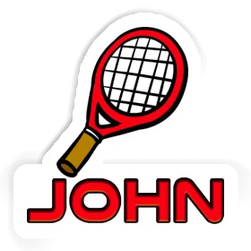 Autocollant John Raquette de tennis Image