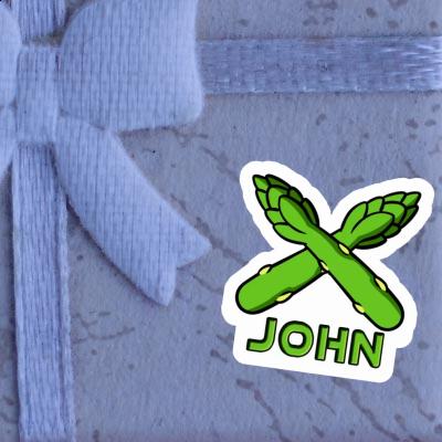Autocollant John Asperge Image