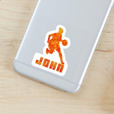 John Autocollant Joueuse de basket-ball John Autocollant Joueuse de basket-ball Image