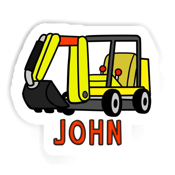 Autocollant John Mini-pelle Image