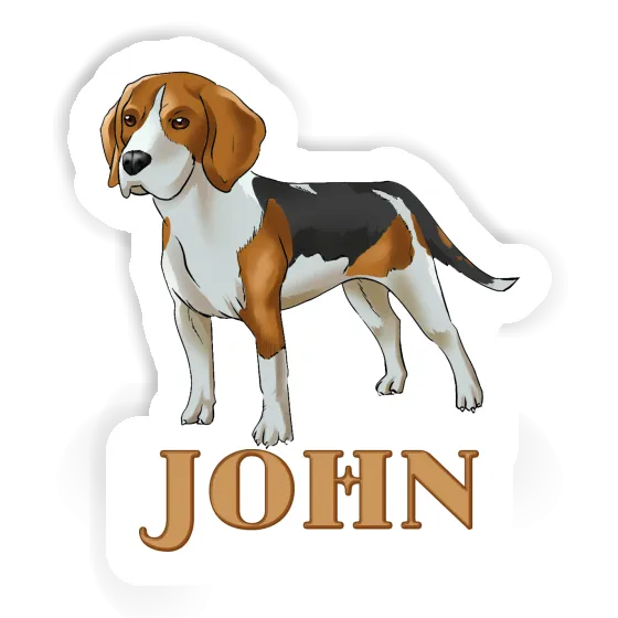 John Sticker Beagle Notebook Image