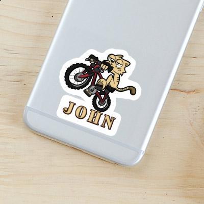 Autocollant Chat à vélo John Gift package Image