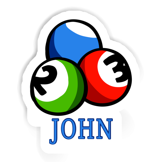 Billardkugel Sticker John Notebook Billardkugel Sticker John Notebook Image