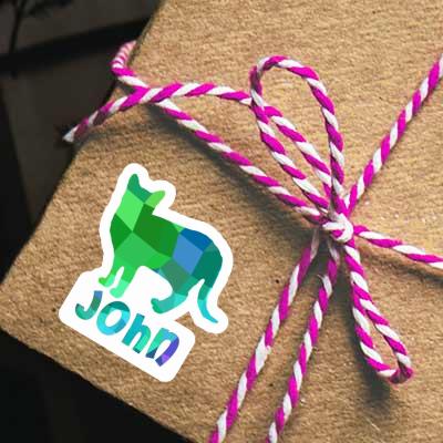 Sticker Cat John Laptop Image