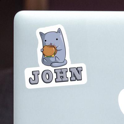 John Autocollant Chat John Autocollant Chat Image