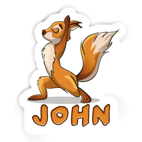 Yoga-Eichhörnchen Aufkleber John Laptop Yoga-Eichhörnchen Aufkleber John Laptop Image