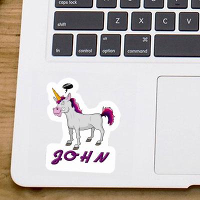 Autocollant Licorne John Gift package Image