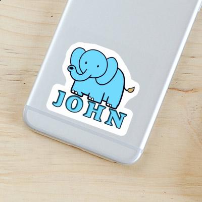 Autocollant John Éléphant Laptop Autocollant John Éléphant Laptop Image