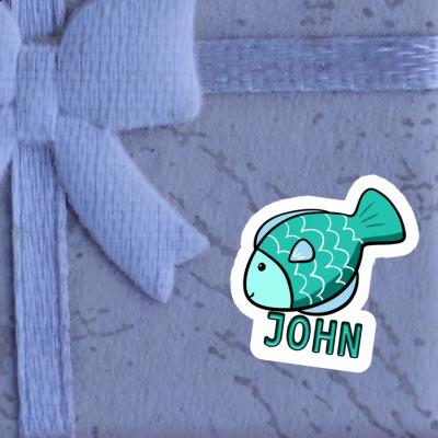 Autocollant Poisson John Notebook Autocollant Poisson John Gift package Image