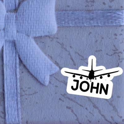 John Autocollant Avion Image