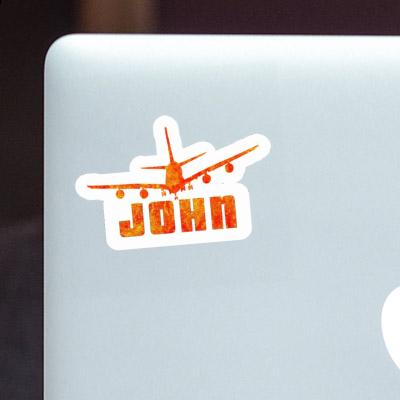 Autocollant Avion John Image