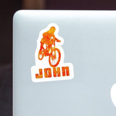 Autocollant Freeride Biker John Notebook Image