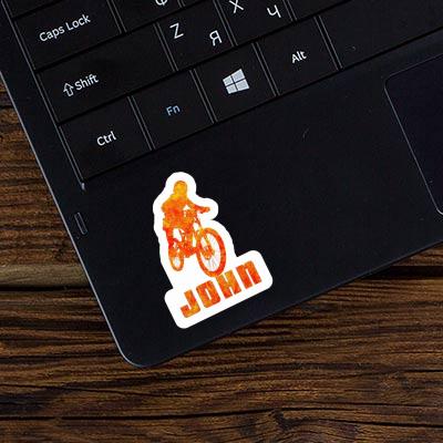 Autocollant Freeride Biker John Laptop Image