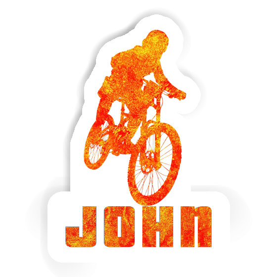 Autocollant Freeride Biker John Notebook Image