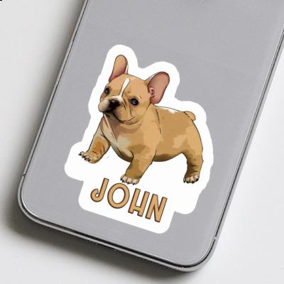 Aufkleber John Französische Bulldogge Notebook Aufkleber John Französische Bulldogge Gift package Image