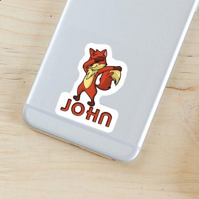 Sticker John Dabbing Fox Notebook Sticker John Dabbing Fox Gift package Image