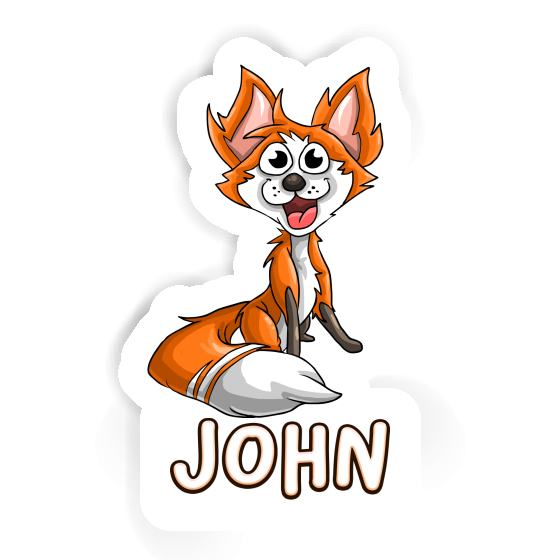 Renard Autocollant John Laptop Renard Autocollant John Laptop Image