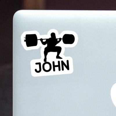 Aufkleber Gewichtheber John Aufkleber Gewichtheber John Image