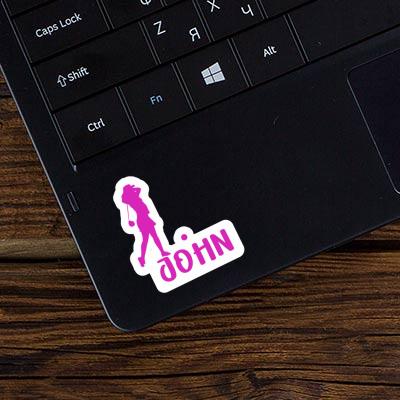 Sticker Golferin John Laptop Sticker Golferin John Laptop Image