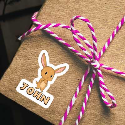 Autocollant Lapin John Gift package Image