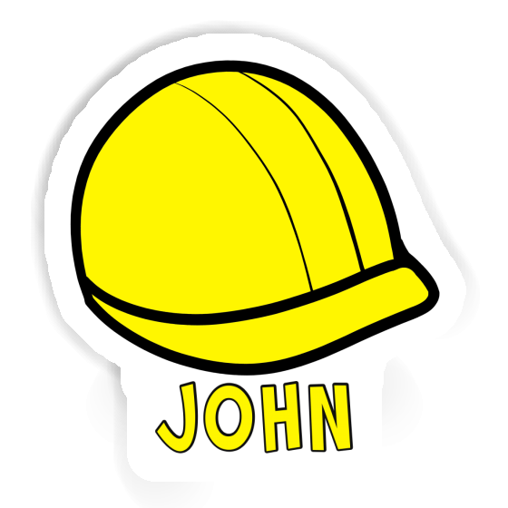 John Autocollant Casque de chantier Laptop John Autocollant Casque de chantier Laptop Image